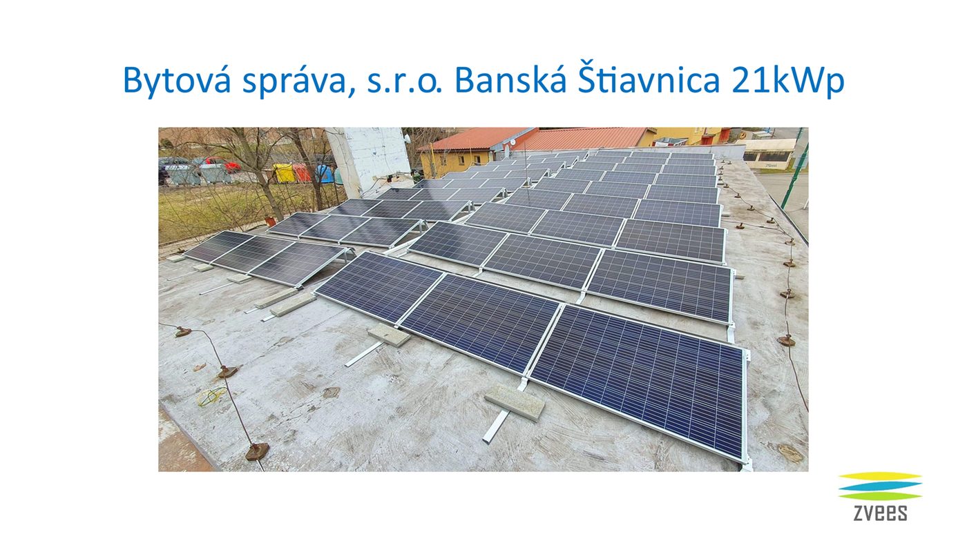 FV inštalácia Bytovej správy Banská Štiavnica 21 kWp